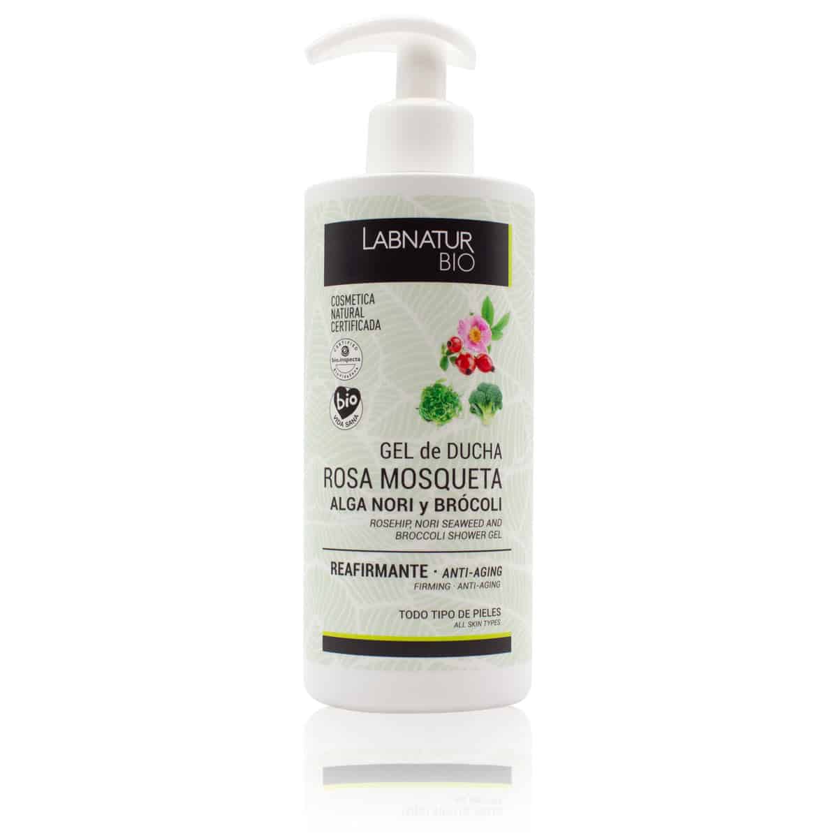 Gel de ducha Rosa Mosqueta, Algas y Brócoli 450ML Labnatur Bio