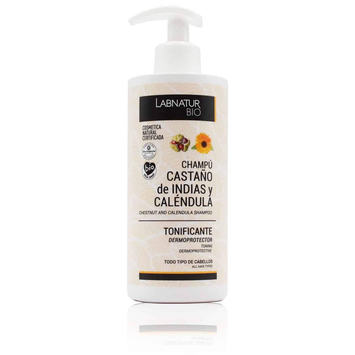 Gel Shampoo Fortificante Castaño de Indias y Calendula 450 ml Labnatur Bio