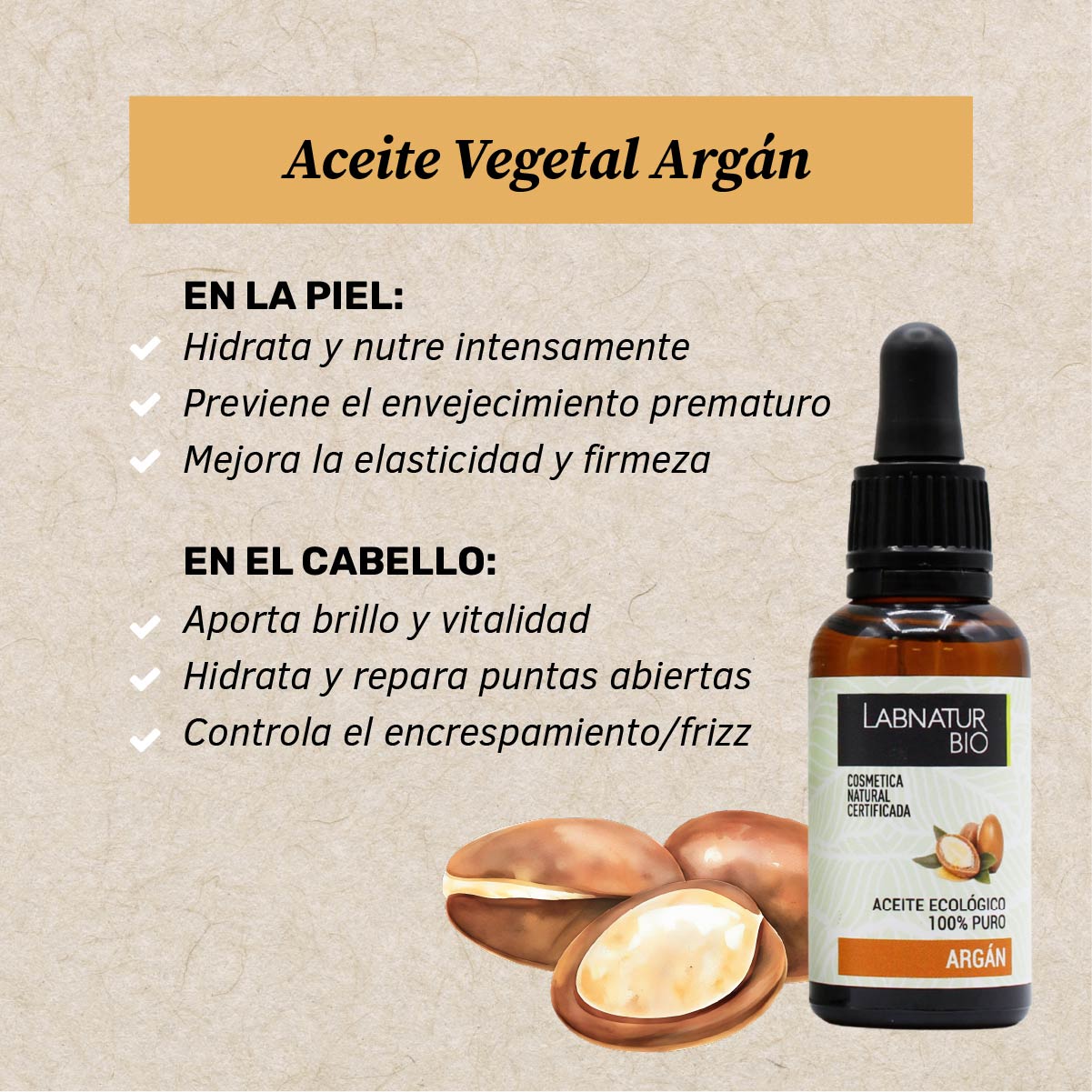 Aceite de Argán 30ml Labnatur Bio
