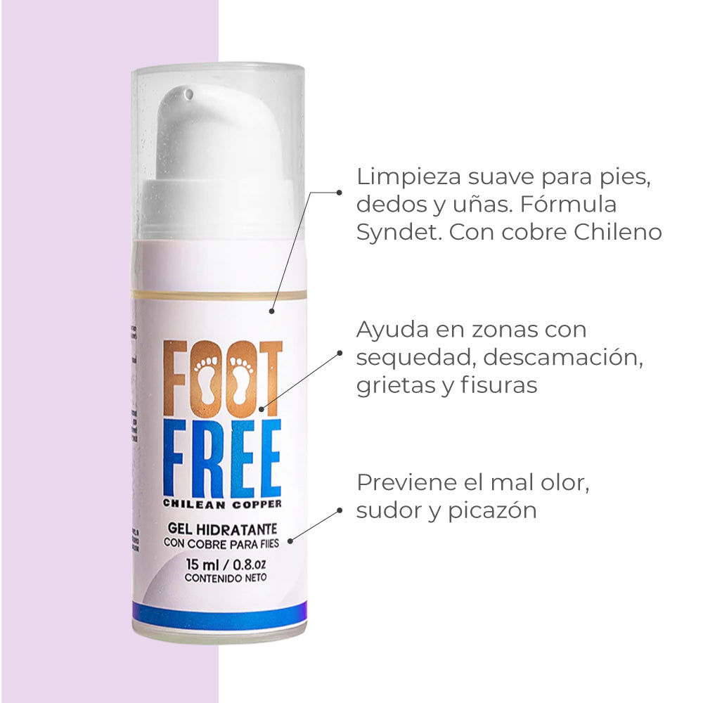 Foot Free Gel hidratante para pies